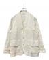 MARKA（マーカ）の古着「リネンノーカラージャケット」｜ベージュ