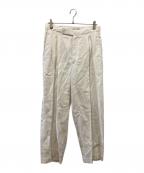 MARKAマーカ）の古着「リネンタックスラックス」｜ベージュ