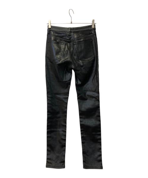 Saint Laurent Paris（サンローランパリ）Saint Laurent Paris (サンローランパリ) コーティング加工ストレッチスキニーパンツ ブラック サイズ:26の古着・服飾アイテム
