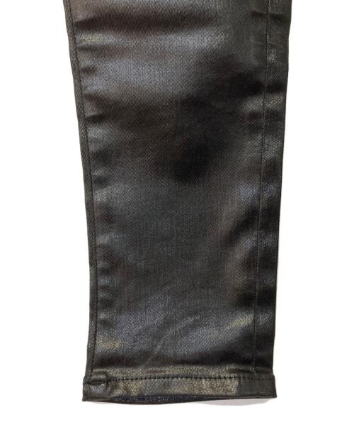 Saint Laurent Paris（サンローランパリ）Saint Laurent Paris (サンローランパリ) コーティング加工ストレッチスキニーパンツ ブラック サイズ:26の古着・服飾アイテム