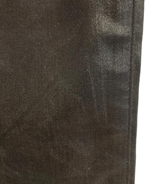 Saint Laurent Paris（サンローランパリ）Saint Laurent Paris (サンローランパリ) コーティング加工ストレッチスキニーパンツ ブラック サイズ:26の古着・服飾アイテム