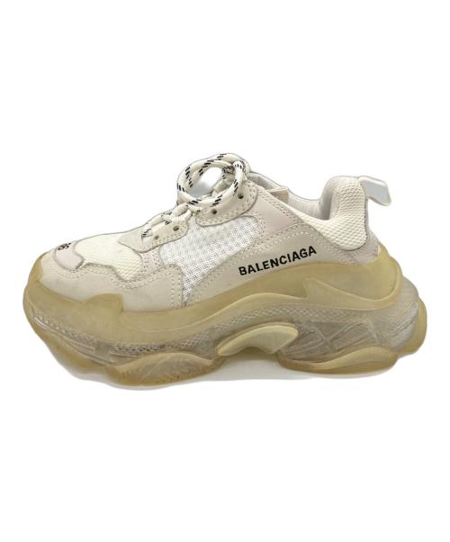 BALENCIAGA（バレンシアガ）BALENCIAGA (バレンシアガ) Triple S ボリュームソールスニーカー アイボリー サイズ:24の古着・服飾アイテム
