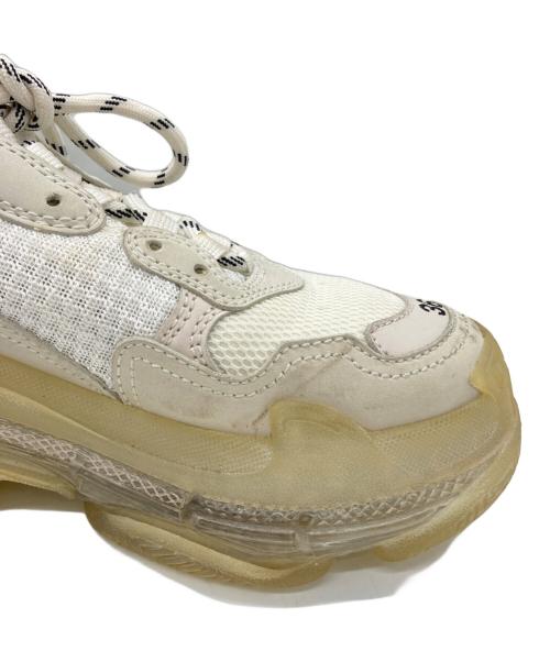 BALENCIAGA（バレンシアガ）BALENCIAGA (バレンシアガ) Triple S ボリュームソールスニーカー アイボリー サイズ:24の古着・服飾アイテム