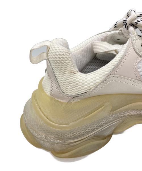 BALENCIAGA（バレンシアガ）BALENCIAGA (バレンシアガ) Triple S ボリュームソールスニーカー アイボリー サイズ:24の古着・服飾アイテム