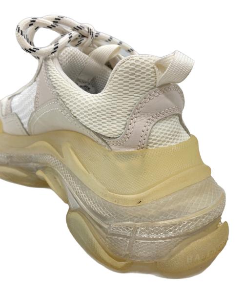 BALENCIAGA（バレンシアガ）BALENCIAGA (バレンシアガ) Triple S ボリュームソールスニーカー アイボリー サイズ:24の古着・服飾アイテム