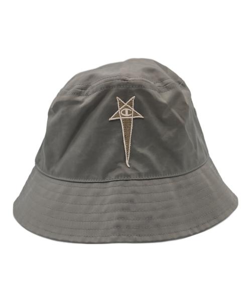RICK OWENS（リックオウエンス）RICK OWENS (リックオウエンス) Champion (チャンピオン) GILLIGAN HAT グレーの古着・服飾アイテム
