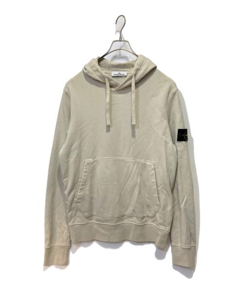 STONE ISLAND（ストーンアイランド）STONE ISLAND (ストーンアイランド) ガーメントダイフーディー ベージュ サイズ:Ｍの古着・服飾アイテム