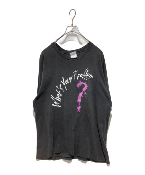 Hanes（ヘインズ）Hanes (ヘインズ) プリントTシャツ ブラック サイズ:XLの古着・服飾アイテム