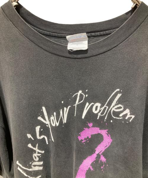 Hanes（ヘインズ）Hanes (ヘインズ) プリントTシャツ ブラック サイズ:XLの古着・服飾アイテム