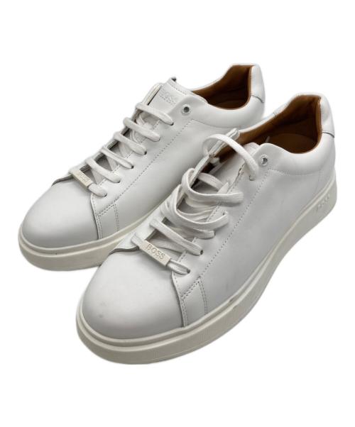 HUGO BOSS（ヒューゴ ボス）HUGO BOSS (ヒューゴ ボス) スニーカー ホワイト サイズ:43の古着・服飾アイテム