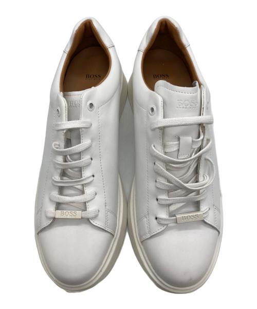 HUGO BOSS（ヒューゴ ボス）HUGO BOSS (ヒューゴ ボス) スニーカー ホワイト サイズ:43の古着・服飾アイテム