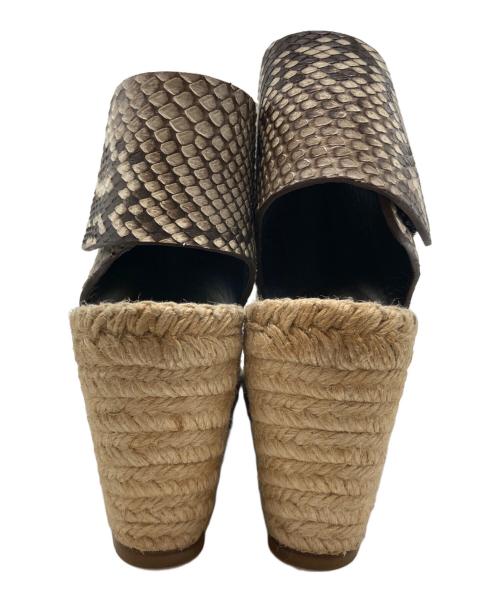 CELINE（セリーヌ）CELINE (セリーヌ) ブーティ80サンダル ブラウン サイズ:38の古着・服飾アイテム