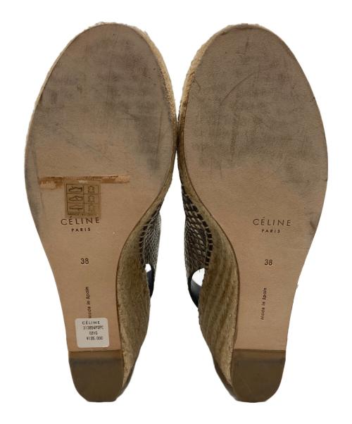 CELINE（セリーヌ）CELINE (セリーヌ) ブーティ80サンダル ブラウン サイズ:38の古着・服飾アイテム