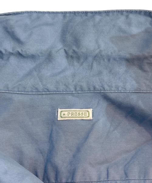 A.PRESSE（アプレッセ）A.PRESSE (アプレッセ) オープンカラーシャツ ブルー サイズ:3の古着・服飾アイテム