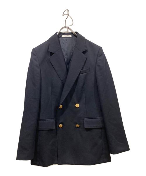MACPHEE（マカフィー）MACPHEE (マカフィー) ウールギャバジン ダブルブレストジャケット ネイビー サイズ:34の古着・服飾アイテム