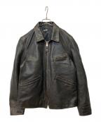Schottショット）の古着「LEATHER SPORTS JACKET」｜ブラック