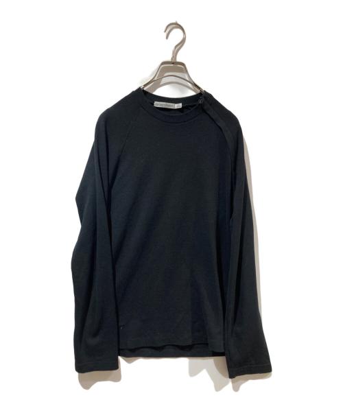 EMPORIO ARMANI（エンポリオアルマーニ）EMPORIO ARMANI (エンポリオアルマーニ) ジップデザインニット ブラック サイズ:Lの古着・服飾アイテム