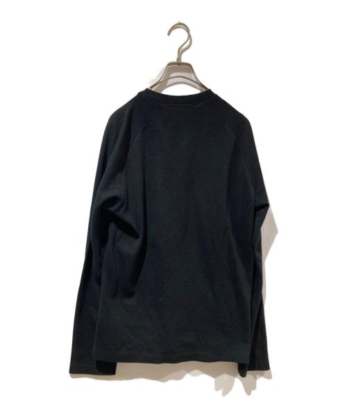 EMPORIO ARMANI（エンポリオアルマーニ）EMPORIO ARMANI (エンポリオアルマーニ) ジップデザインニット ブラック サイズ:Lの古着・服飾アイテム