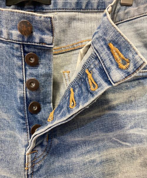 MLVINCE（メルヴィンス）MLVINCE (メルヴィンス) ダメージスリムデニムパンツ インディゴ サイズ:W32の古着・服飾アイテム