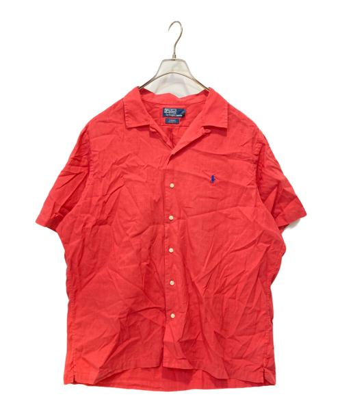 POLO RALPH LAUREN（ポロ・ラルフローレン）POLO RALPH LAUREN (ポロ・ラルフローレン) リネンオープンカラーシャツ ピンク サイズ:XLの古着・服飾アイテム