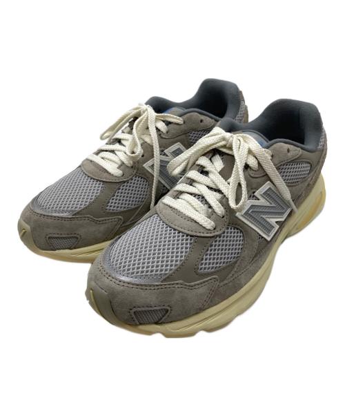 NEW BALANCE（ニューバランス）NEW BALANCE (ニューバランス) ローカットスニーカー グレー×ベージュ サイズ:27の古着・服飾アイテム
