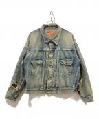 SAINT MICHAEL×BerBerJinセントマイケル×ベンベルジン）の古着「23AW BJ DENIM JKT DAMAGE」｜インディゴ