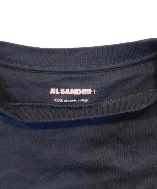 JIL SANDER（ジルサンダー）JIL SANDER (ジルサンダー) 裾ロゴパッチTシャツ ブラック サイズ:Ｍの古着・服飾アイテム