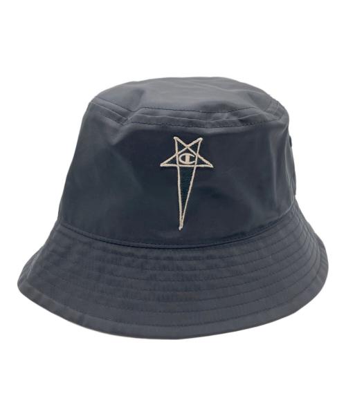 RICK OWENS（リックオウエンス）RICK OWENS (リックオウエンス) Champion (チャンピオン) GILLIGAN HAT ブラックの古着・服飾アイテム
