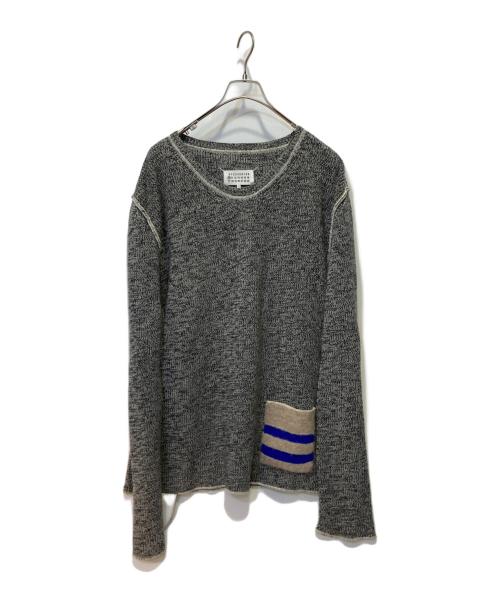 Maison Margiela（メゾンマルジェラ）Maison Margiela (メゾンマルジェラ) インサイドアウトニット グレー サイズ:Ｍの古着・服飾アイテム