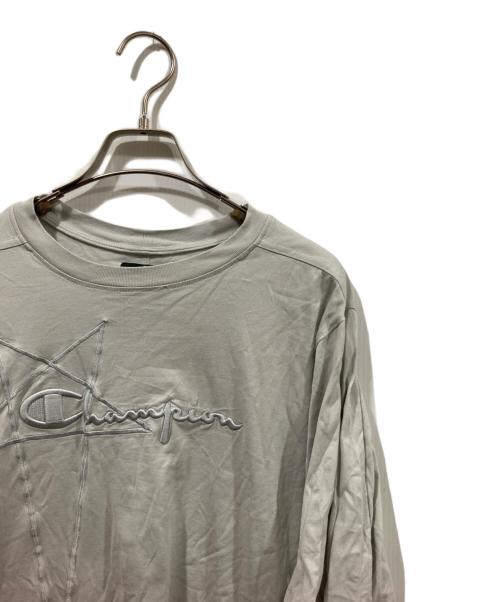 DRKSHDW（ダークシャドウ）DRKSHDW (ダークシャドウ) Champion (チャンピオン) ロゴカットソー ベージュ サイズ:Lの古着・服飾アイテム