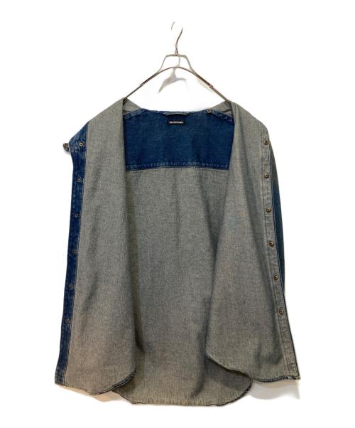 BALENCIAGA（バレンシアガ）BALENCIAGA (バレンシアガ) オーバーサイズデニムシャツ インディゴ サイズ:38の古着・服飾アイテム