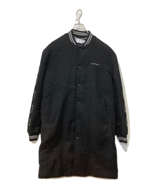 OFFWHITE（オフホワイト）OFFWHITE (オフホワイト) DUFG OUTLINE LONG VARSITY ブラック サイズ:Ｌの古着・服飾アイテム