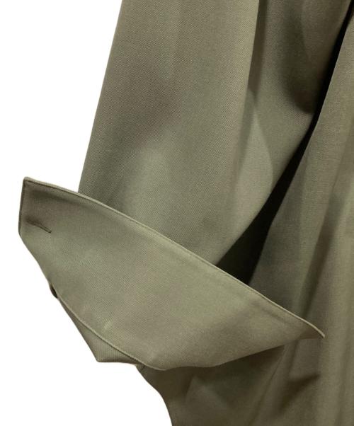 JIL SANDER（ジルサンダー）JIL SANDER (ジルサンダー) トロピカルウール ロングラインシャツ グリーン サイズ:40の古着・服飾アイテム