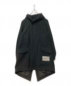 RICK OWENSリックオウエンス）の古着「LEGASPI HOODED SLAB COAT」｜ブラック