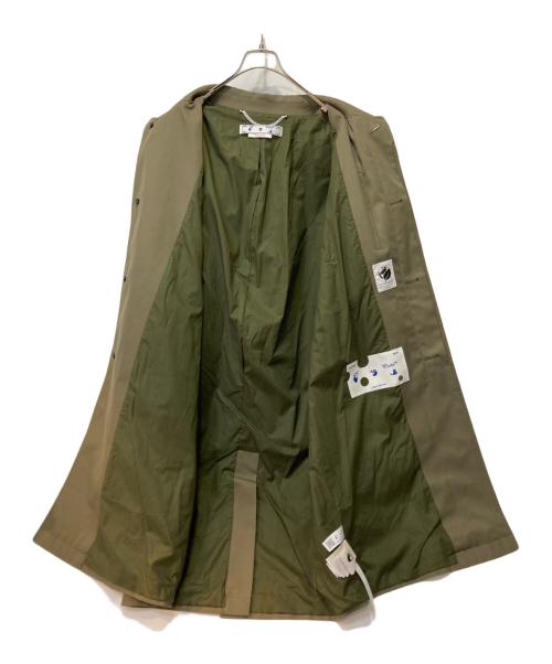 OFFWHITE（オフホワイト）OFFWHITE (オフホワイト) ステンカラーコート グリーン サイズ:Ｌの古着・服飾アイテム