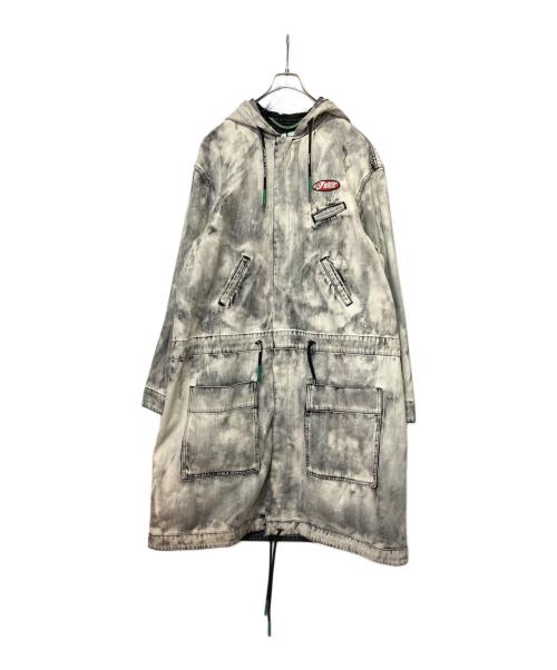 OFFWHITE（オフホワイト）OFFWHITE (オフホワイト) デニムロングオーバージャケット グレー サイズ:Ｍの古着・服飾アイテム