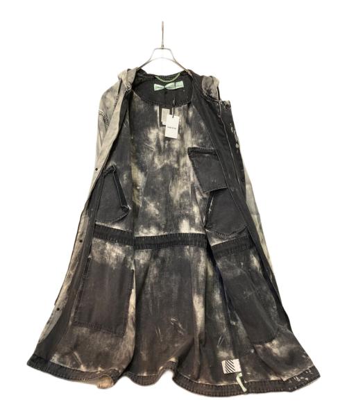 OFFWHITE（オフホワイト）OFFWHITE (オフホワイト) デニムロングオーバージャケット グレー サイズ:Ｍの古着・服飾アイテム