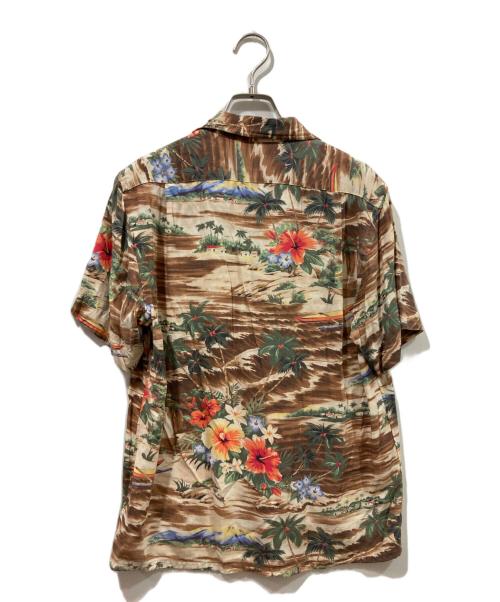POLO RALPH LAUREN（ポロ・ラルフローレン）POLO RALPH LAUREN (ポロ・ラルフローレン) トロピカルプリントキャンプシャツ ブラウン サイズ:Ｓの古着・服飾アイテム
