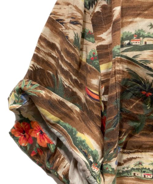 POLO RALPH LAUREN（ポロ・ラルフローレン）POLO RALPH LAUREN (ポロ・ラルフローレン) トロピカルプリントキャンプシャツ ブラウン サイズ:Ｓの古着・服飾アイテム