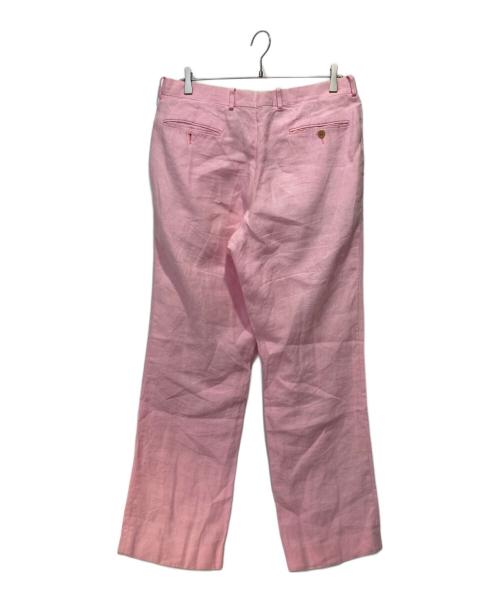 POLO RALPH LAUREN（ポロ・ラルフローレン）POLO RALPH LAUREN (ポロ・ラルフローレン) リネンスラックス ピンク サイズ:34の古着・服飾アイテム