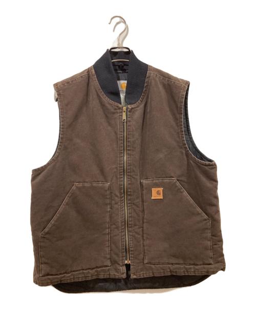 CarHartt（カーハート）CarHartt (カーハート) ダックベスト ブラウン サイズ:Lの古着・服飾アイテム