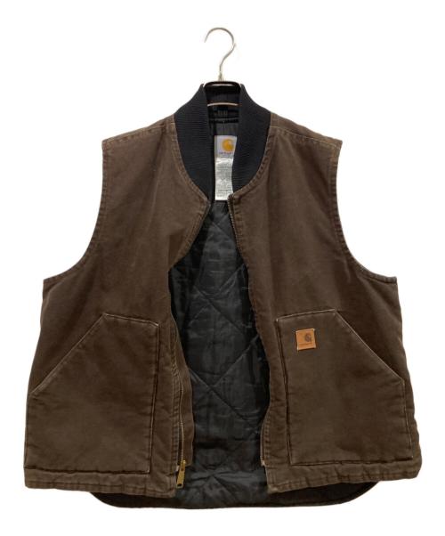 CarHartt（カーハート）CarHartt (カーハート) ダックベスト ブラウン サイズ:Lの古着・服飾アイテム