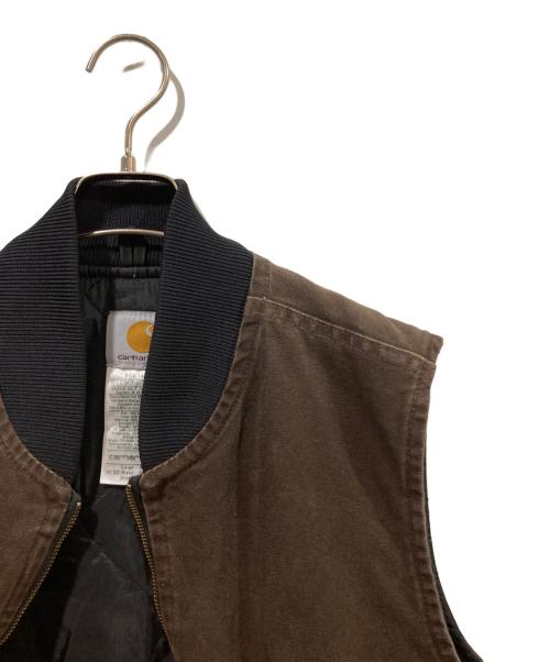 CarHartt（カーハート）CarHartt (カーハート) ダックベスト ブラウン サイズ:Lの古着・服飾アイテム