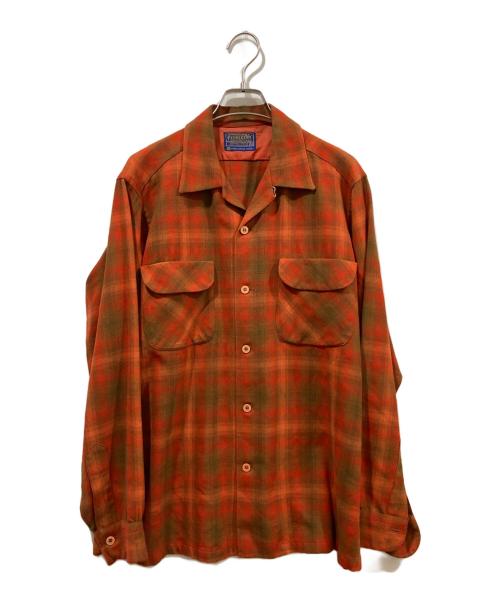 PENDLETON（ペンドルトン）PENDLETON (ペンドルトン) オンブレチェックシャツ レッド サイズ:Mの古着・服飾アイテム