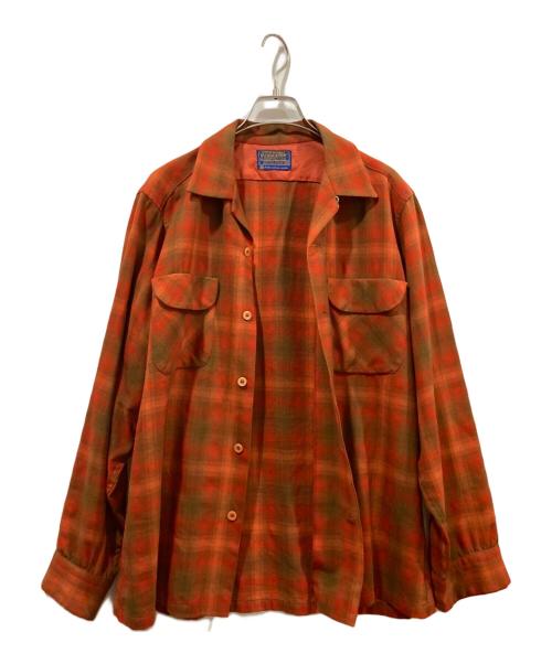 PENDLETON（ペンドルトン）PENDLETON (ペンドルトン) オンブレチェックシャツ レッド サイズ:Mの古着・服飾アイテム
