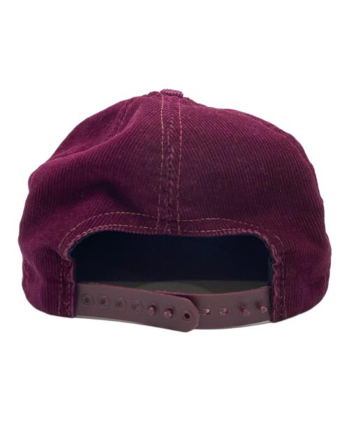 ー（ー）ー (ー) コーデュロイキャップ パープルの古着・服飾アイテム