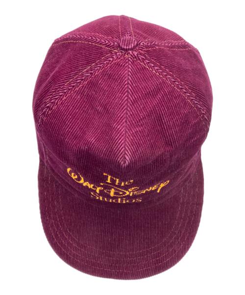 ー（ー）ー (ー) コーデュロイキャップ パープルの古着・服飾アイテム