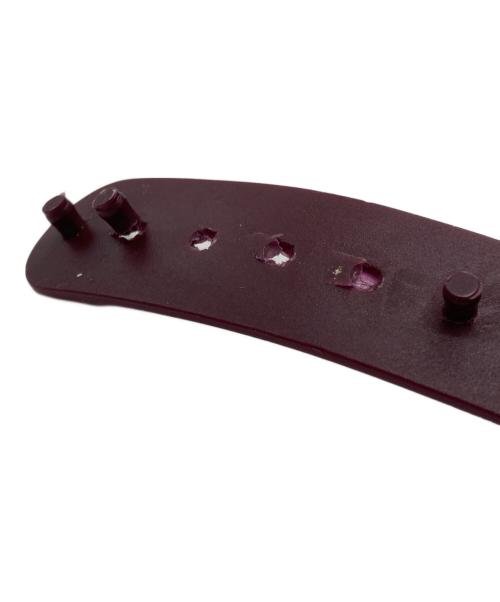 ー（ー）ー (ー) コーデュロイキャップ パープルの古着・服飾アイテム