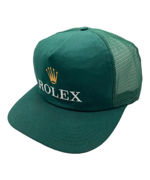 ー（ー）ー (ー) ロゴキャップ グリーンの古着・服飾アイテム