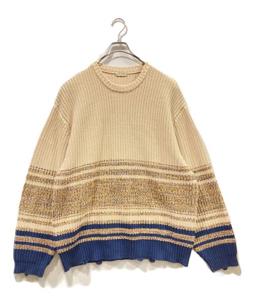 YSTRDY'S TMRRW（イエスタデイズトゥモロウ）YSTRDY'S TMRRW (イエスタデイズトゥモロウ) ニット ベージュ サイズ:Mの古着・服飾アイテム